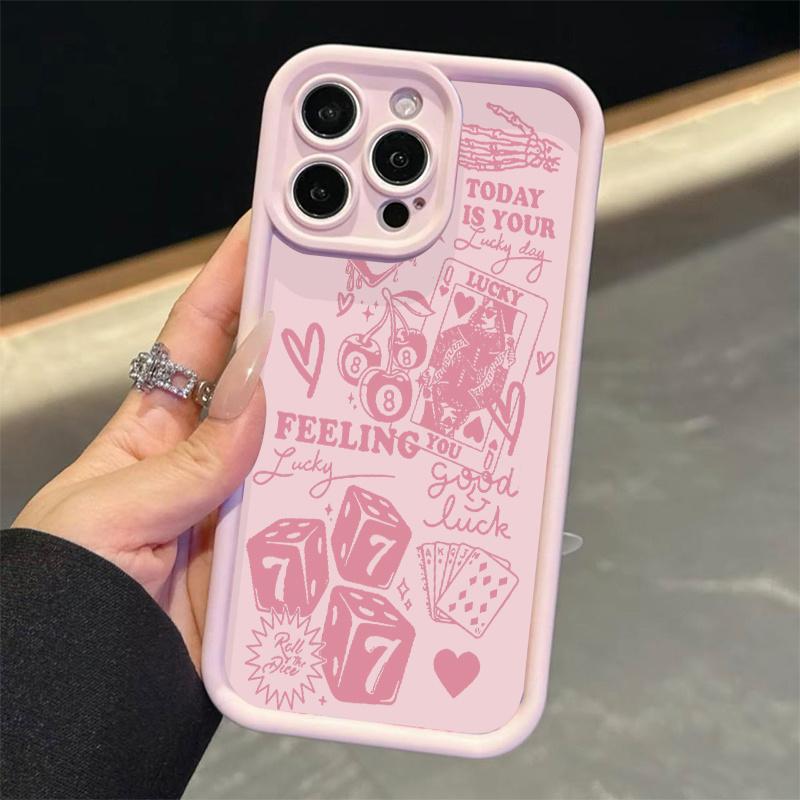 Leopard-Print Cherry Pattern Full-Coverage Shockproof Phone Case Compatible with iPhone 17/16/15/14 Pro and Samsung S25/24/23/22 Series Protection Pink christmas phone cases iphone 17 pro case