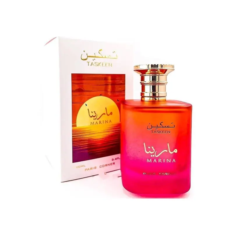 Paris Corner Taskeen Marina Tropical Edp 3.4 Fl Oz Unisex Fragrance for Men and Women - Captivating Tropical Scent