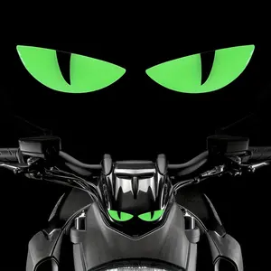 3D Luminous Vinyl Morcycle Stickers Devil's Eyes Scooter Car Bike Helmet Decals Accessories for Honda PCX Yamaha NMAX155 XMAX
