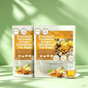 Turmeric Ginger Cinnamon Wellness Tea 60x3 Vegan Herbal Tea for Daily Routine Relaxation & Gentle Detox Support Natural Beverage Ideal for Everyday Use