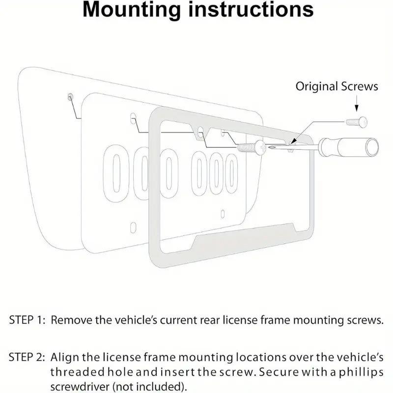 License Plate Cover - Thin Red Line