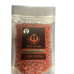 Picatin Chiltepin 2oz: Great for adding heat and natural smokiness to all your favorite foods.