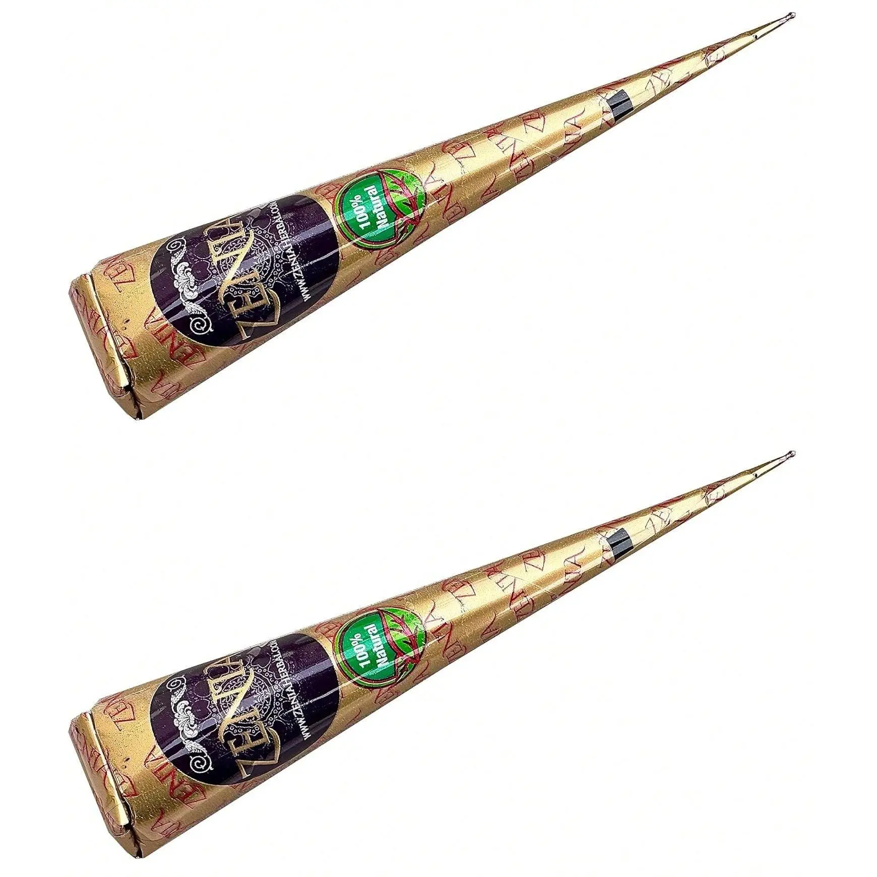 100% Natural Temporary Tattoo Paste Cone | 1 Cone 25 Grams |  Body Art Painting Drawing Tattoos Freckles (Reddish-Brown Color)