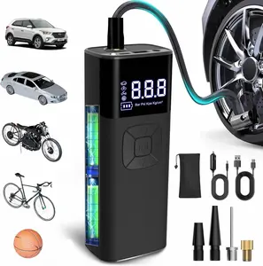 Tire Inflator Portable Air Compressor, Portable Air Compressor with Digital  Gauge, 3X Faster Inflation Cordless Air Pump for , , , Ball (Not for )