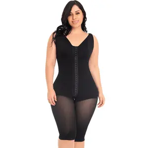 Fajas MYD 0120 – Full Bodysuit with Built-In Bra | High Compression Colombian Shapewear Adjustable