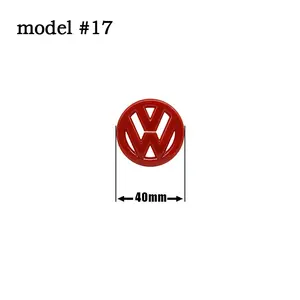 1/2Pcs 3D ABS Car Logo Steering Wheel Badge Emblem Sticker Decoration Auto Accessories for Volkswagen VW GTI Golf 4 5 7 Polo Passat CC Jetta Mk6 Tiguan Arteon Touareg Beetle Sticker For Cars