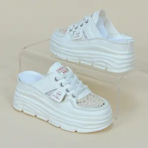 [Spring Vacation] Breathable women's shoes, summer hollowed out thick soled height increasing woven casual shoes, fashionable sandals