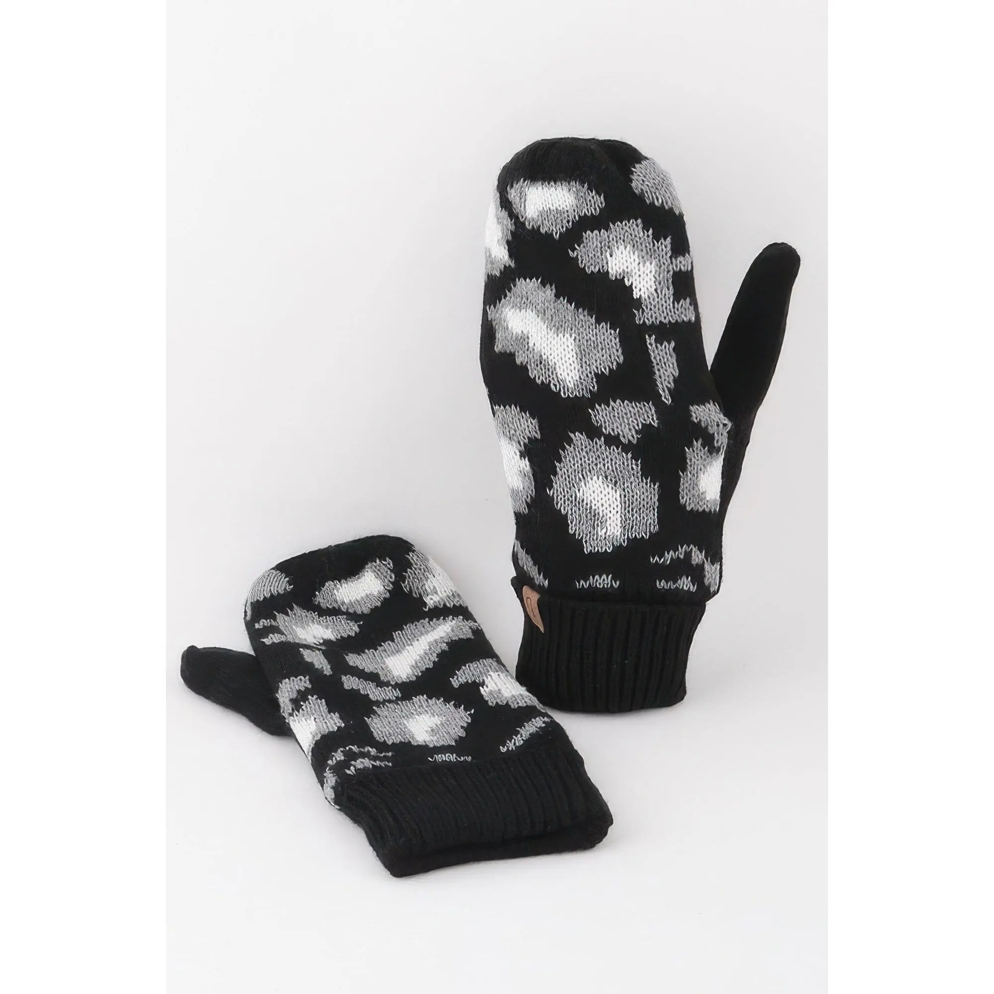 Leopard Print Mittens