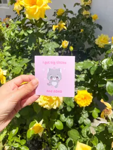 Big Tits ADHD Sticker