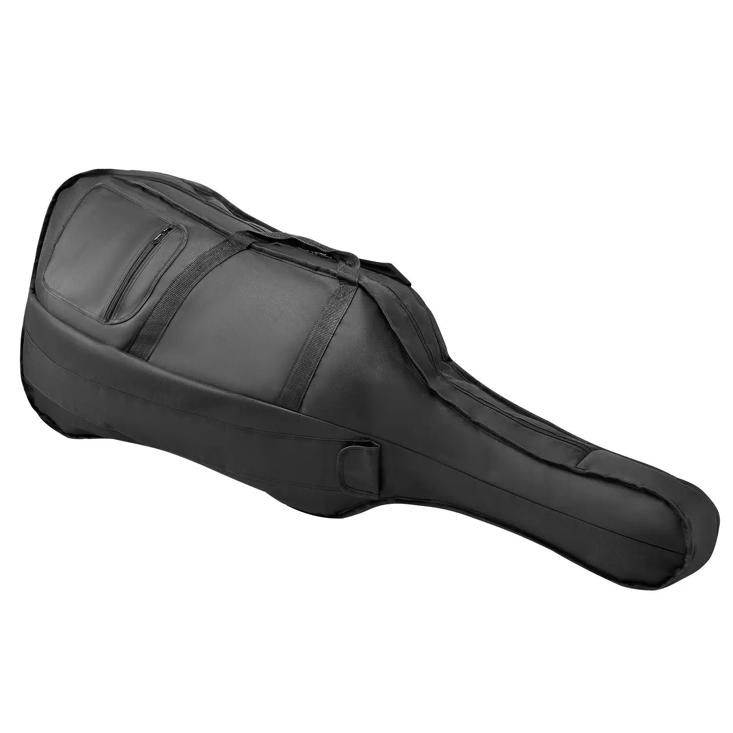 VEVOR 4/4 Full Size Nylon Shell Waterproof Lightweight Travel Case, Portable Anti-Scratch Cello-Shape Bag with Reinforced Handle, Dual Shoulder Straps for Professional Use, Black