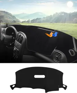 KUST Dashboard Cover Mat for 2001-2007 Dodge Caravan/Grand Caravan/Chrysler Town Country Accessories Dash Cover Flannel Dash Mat Protector (Without Raised Display w/o Sensor)