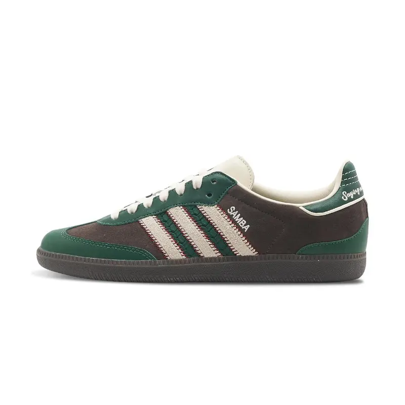 adidas gazelle silver green womens adidas Originals Samba Mn Ftwr White / Green  Trs Bien