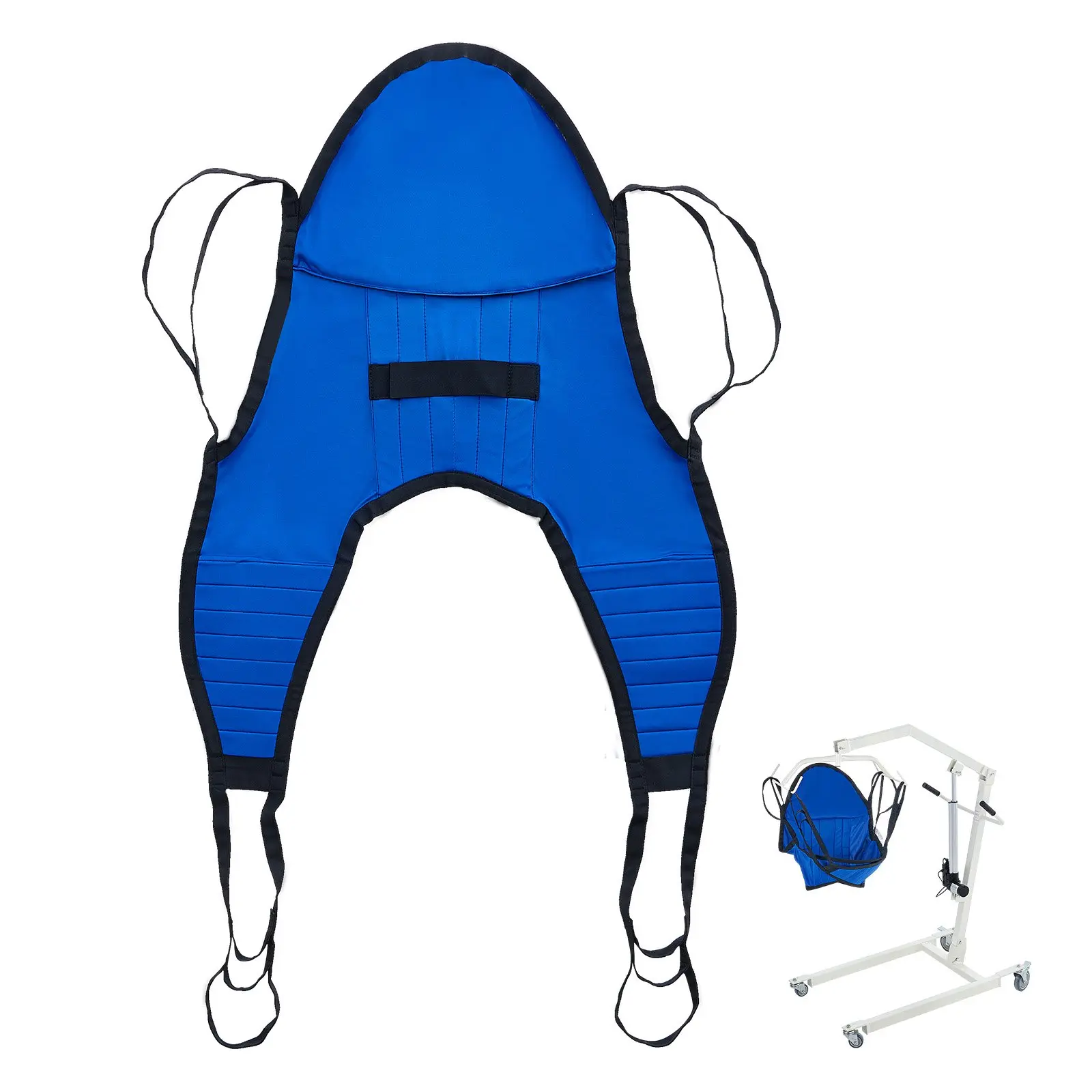 VEVOR Patient Lift Sling with Head Support- Small Size, U Shape Divided Leg Transfer Sling for Bathing, Patient Lift Medical Sling for Elderly, Disabled, Bedridden, 600LBS
