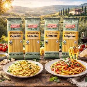 Quality-Organic Pasta Value Pack - 2 Linguini & 2 Capellini - Made in Italy - 4lbs - Perfect for Italian Food Lovers