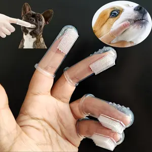Pet Toothbrush Set for Dogs & Cats, Soft Finger Sleeve Toothbrush, Deep Oral Cleaning Tool, Professional Dental Hygiene Care for Puppies, Kittens and Small Pets