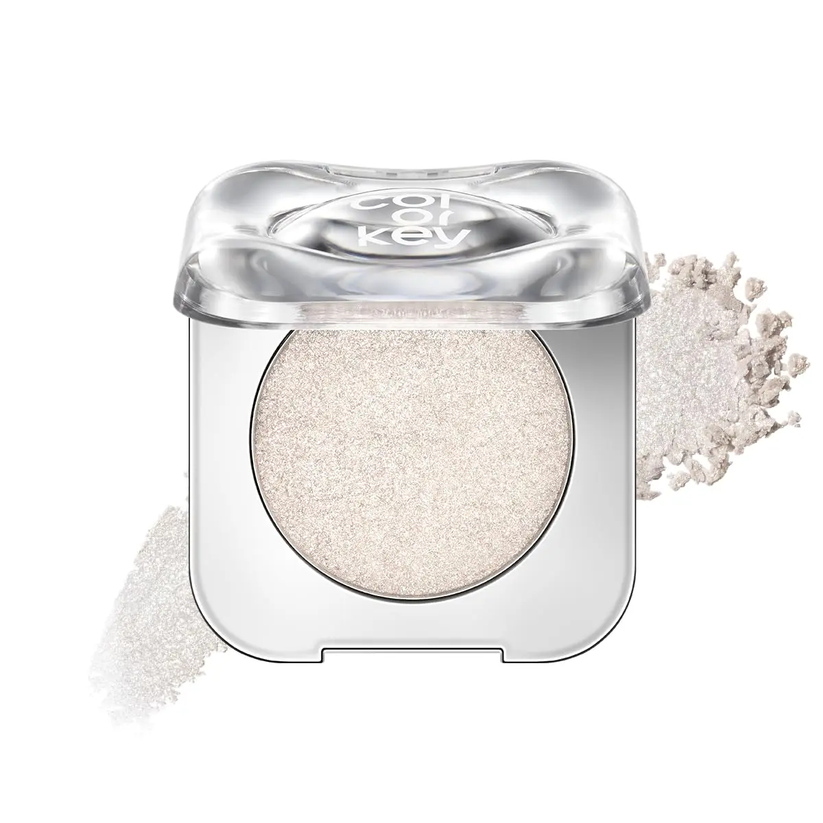 Stardust Diamond Mono Eyeshadow, High-Pigment Single Eye Shadow with Diamond Sparkle, Long-Lasting, Waterproof, Smudge-Proof, Multi-Dimensional Shine, Enhances Eye Contour (S01)