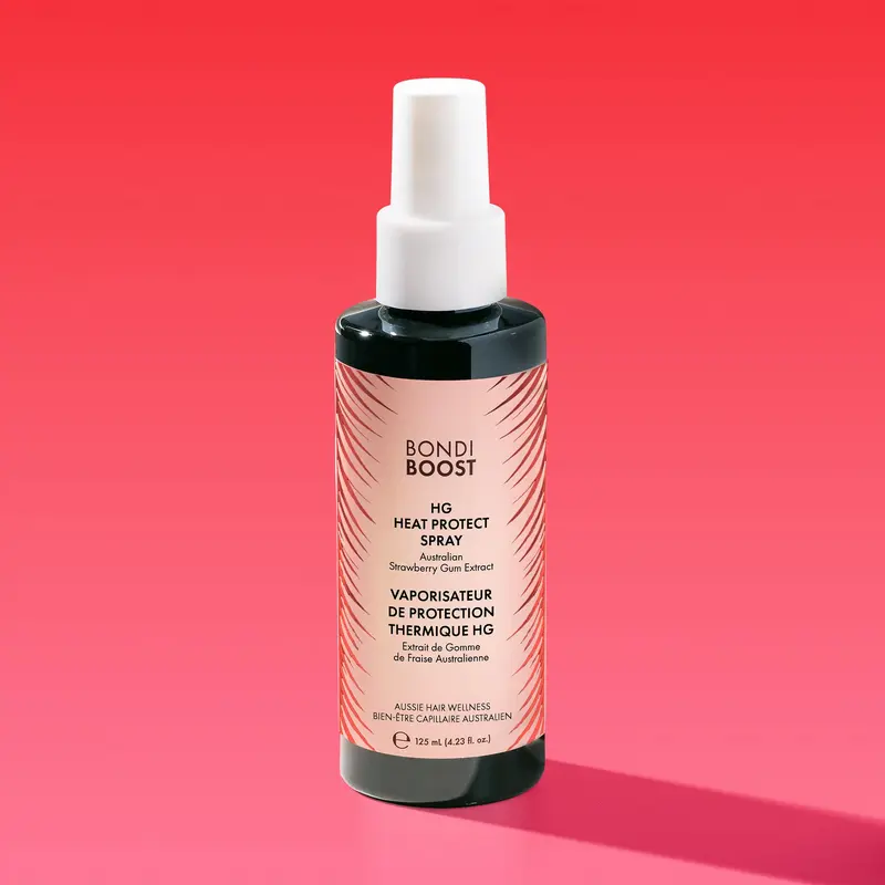 Strawberry Gum Heat Protect Spray by BondiBoost, Limited Edition, 450°F Heat Protection with Australian Strawberry Gum Extract, Davidson Plum & Pro-Vitamin B5, 125mL