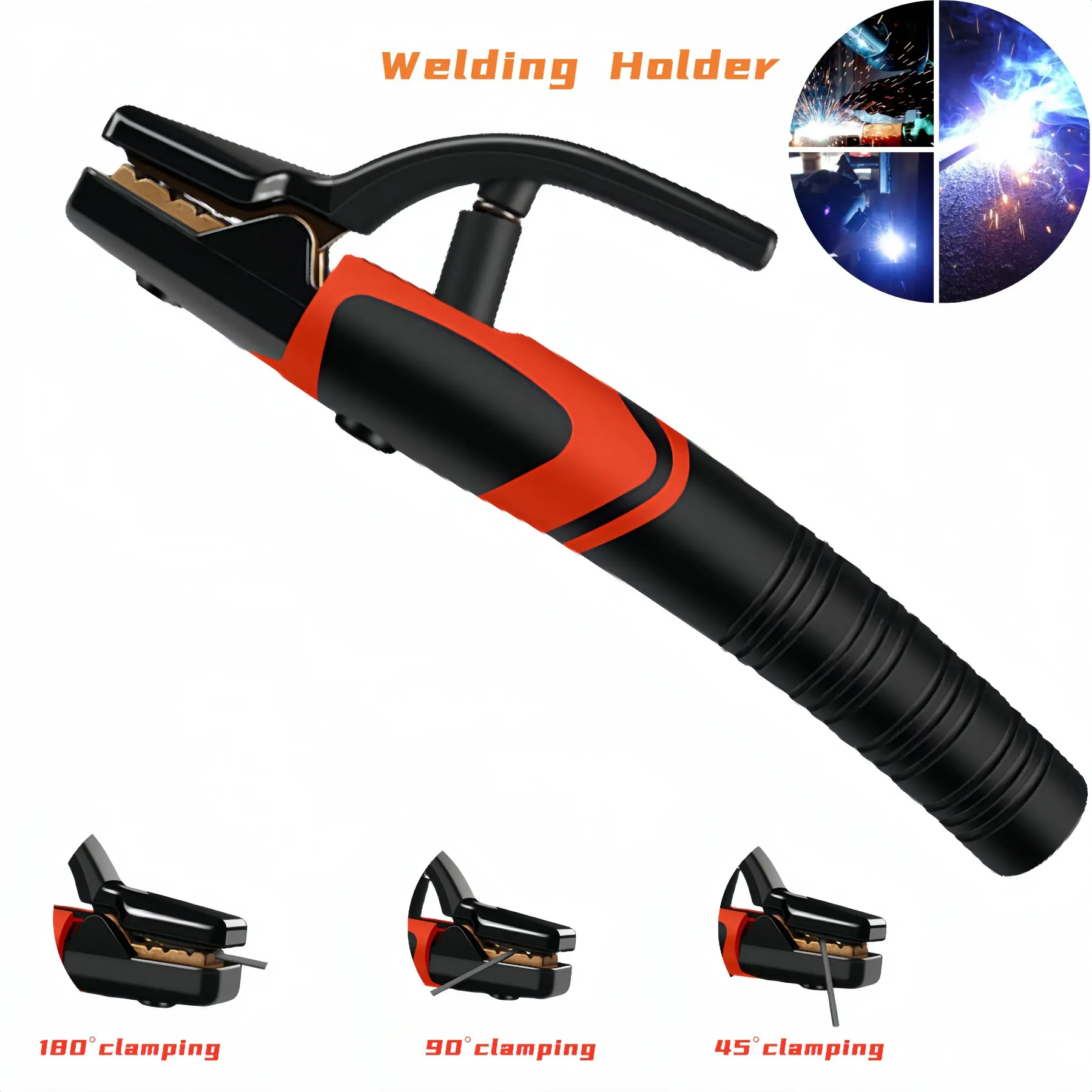 Copper Welding Clamp, Ergonomic Handle, High Conductivity, 600a or 800a Options, Heavy Duty Welding Tool, Durable & Efficient, Welding Accessories