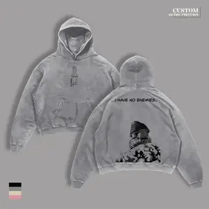 Vinland Saga Anime Double Printed Vintage Washed Tee T-Shirt & Hoodie, Unisex Oversize Heavyweight Cotton Streetwear Graphic, Retro Manga Style Apparel for Anime Fans and Lovers