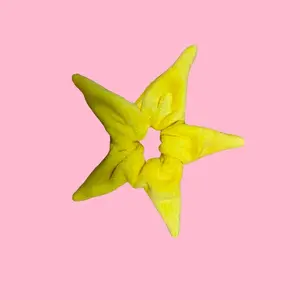 Yellow star scrunchie