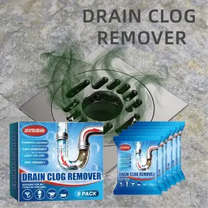 Pipeline Dredging Agent, Powerful Pipe Dredging Agent, Drain Toilet Cleaner Tool, Drain Clog Cleaner, Unclog Toilet Clog and Kitchen Sink Pipe Unblocker Agents Cleaner, Household Cleaning Supplies