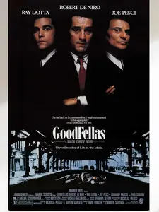 Goodfellas Movie Poster Regular Style Hip Hop Wall Art Black and White Minimalist Design for Music Lovers and Art Enthusiasts