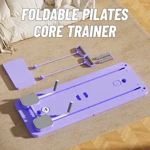 Pilates Board at home - 2026 Pilates Reformer Set, 8 in 1 Pilates Sliding Board,Multi-Purpose Foldable Pilates Reformer Board for Home Pad,Multi-functional Adjustable Ab Exercise Board, Split Ab Slide Roller Board, pilates at home workouts.