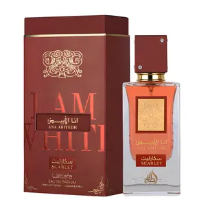 Lattafa Ana Abiyedh Scarlet for Unisex Eau de Parfum Spray, 2.0 Ounce
