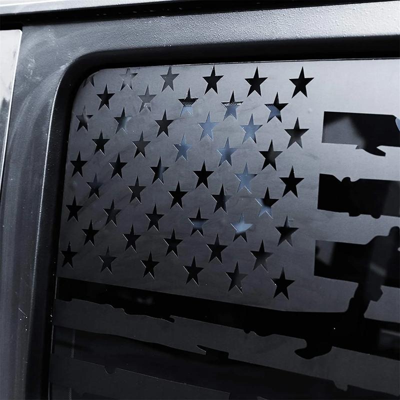 For 2018+ Jeep Wrangler JLU 4 Door Rear Window Decals Vinyl American Flag Stickers Vinyl Car Accessories Vehicle Exterior Decoration