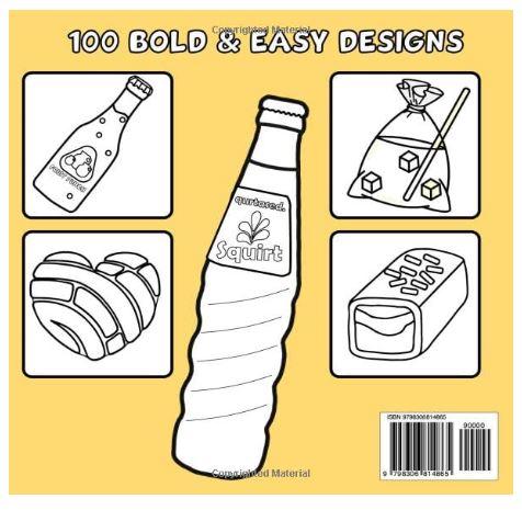 Mexican Treats Coloring Book Bold and Easy: 100 Big and Simple Designs Featuring Traditional Mexican Treats and Foods for Adults, Kids, Teens, Children, and Seniors. for Relaxation and Stress Relief Paperback
