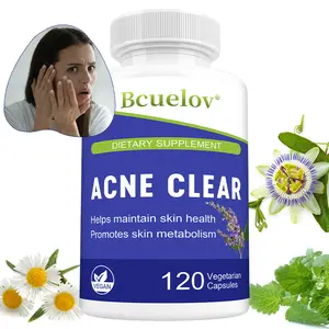 Bcuelov ACNE CLEAR Health Supplement,Supports Healthy Skin and Smooth Skin,120 Capsules