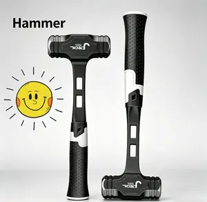 Heavy-Duty Octagonal Square Head Hammer, Multi-Purpose Construction & Masonry Demolition Tool, Wear-Resistant Solid Structure, Sturdy Shockproof Design, Ideal for Wall Breaking, Renovation, Engineering and Household Repair