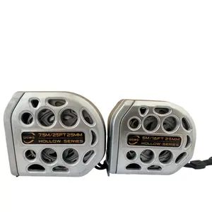 Magnetic Self-Locking Stainless Steel Tape Measure, Waterproof Rust-Resistant Retractable Measuring Tape, Hollow Design for Home Industrial Woodworking