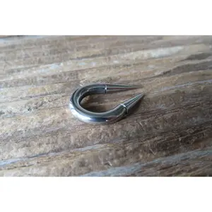 4G 6G 8G 10G 12G 14G 16G Horseshoe Extra Long 12mm Spike Surgical Steel Piercing 10G (2.5mm) 12G (2.0mm) 14G (1.6mm) Thick Septum Spiked