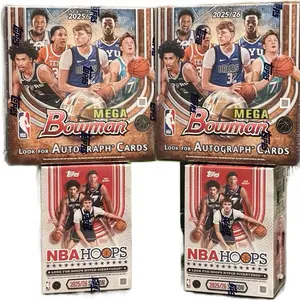 NBA#40 4-BOX PYT: BOWMAN BASKETBALL MEGA BOXES (2) & NBA HOOPS BLASTER BOXES (2)! PICK YOUR TEAM! ALL CARDS SHIP BYTEAM!