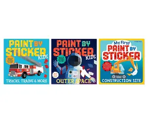Vehicles & Space Explorer Paint by Sticker 3-Book Collection - Paperback