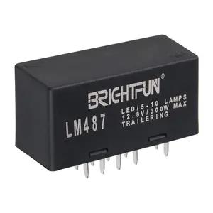 10-Pin Hazard Warning and Turn Signal LED Flasher Relay, LM487 10383321 for Chevy Tahoe GMC 2003-2006