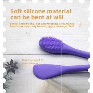 Double-head silicone mask stick, mask stick, beauty salon cleansing instrument stick, household double-head nose wash face brush stainless  steel  guasha