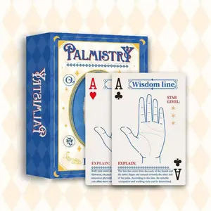 Hand Reading Card Palmistry Game, Paper Playing Cards for Leisure Games, Party Cards Game, Unique Design Handmade Quality, Perfect Gift for Friends & Family