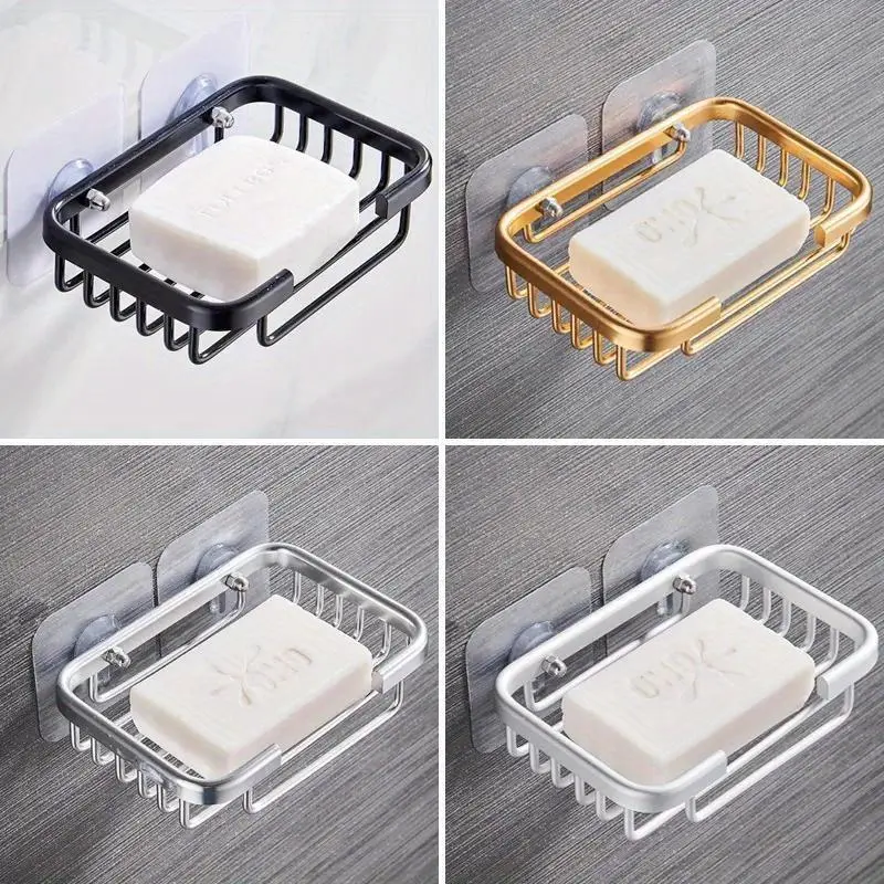Soap Box Rack Drain Soap Dish Holder Bathroom Accessories Laundry Soap Box Sponge Storage Toilet Bathroom Supplies Soap Tray