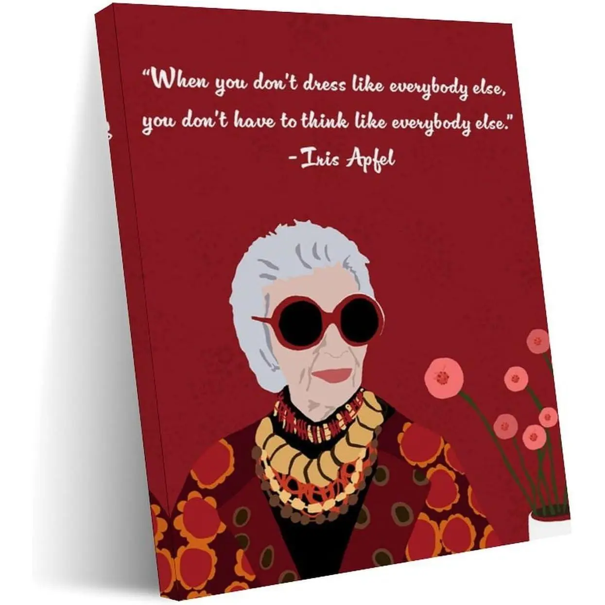 American Industrialist Iris Apfel Quotes Poster (2) Wall Poster Art Canvas Printing Living Room Office Bedroom Aesthetic Poster