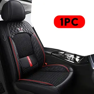 Waterproof Leather Car Seat Cover Set, Full Coverage, Fashionable Dark Color Options, Fits Most Cars, Durable and Stylish Interior Accessory