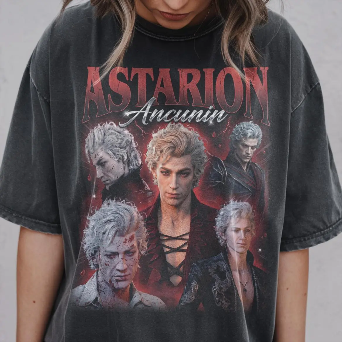 Astarion Baldurs Gate 3 Tee, Vampire Spawn RPG Gaming Apparel, Full Size Options, Everyone Can Find Their Fit, No-Fade Colors, Wash After Wash