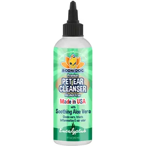 Ear Cleaner Solution for Dogs and Cats | Aloe Vera Cleaning Treatment for Ear Treatment | Gentle Cleanser for Ears | Made in USA by Bodhi Dog Kittens