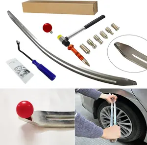 Car Auto Car Dent Removal Damage Repair Lifter Big Curved Rod Crowbar Hook Rods Kit