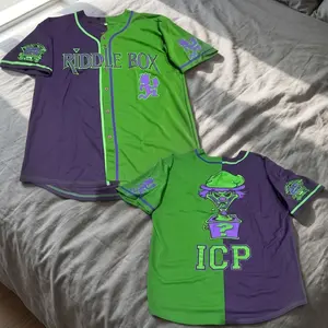 ICP Split Colors Riddle Box Baseball Jersey, Unisex T-Shirt, Trendy Streetwear Top, BoyFriend & Friend Birthday Gift