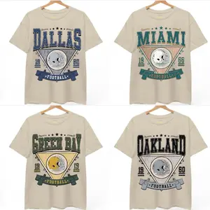 All Team Football Gift - Vintage Football Unisex T-Shirt Color Sand
