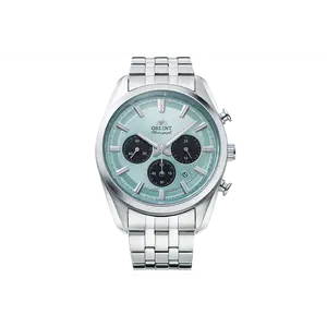 Orient Stretto Solar Quartz Chronograph 40mm with Sapphire Crystal, RA-TX0304L10B