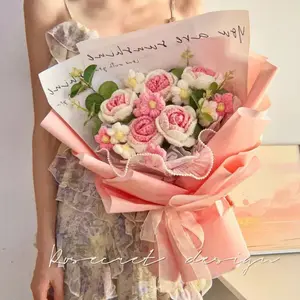 Mother’s day gift, large handmade crochet flower bonquet, graduation gift, birthday anniversary gift for mom, girlfriend, home decor