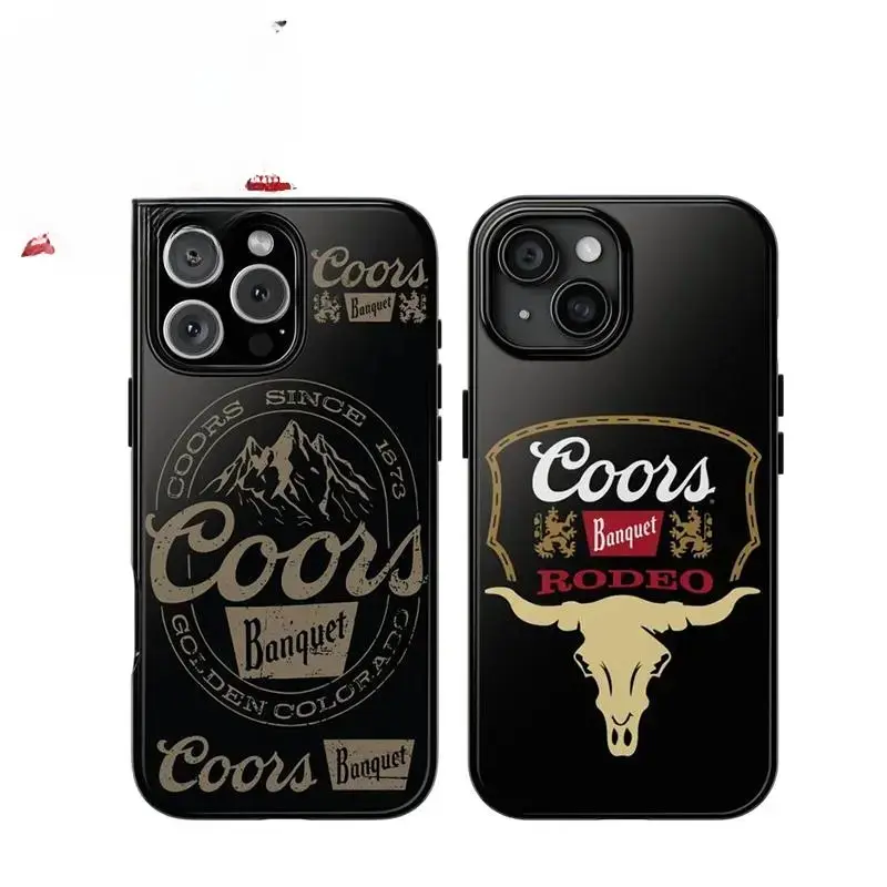Coors Banquet Heritage Vintage Tough 2-Piece Smartphone Casing - Handheld Cellphone Devices Case for iPhone 11,12,13,14,15,16 - Gift for Boyfriend